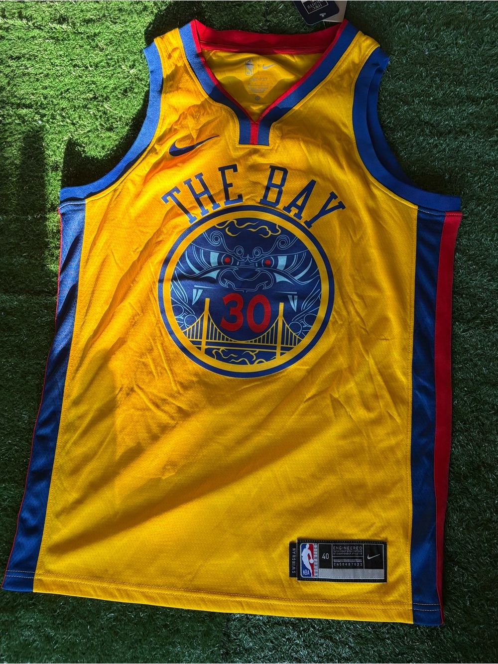 Stephen Curry Golden Yellow "The Bay" Basketball Jersey - #30